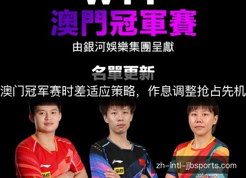 澳门冠军赛时差适应策略,作息调整抢占先机 澳门冠军赛时差适应策略,作息调整抢占先机